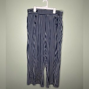 Robert Louis Navy blue/White striped pants size L